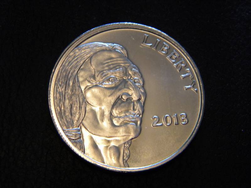 2013 Indian Head -Buffalo Silver Round - 1 Troy Oz. Fine (.999) Silver