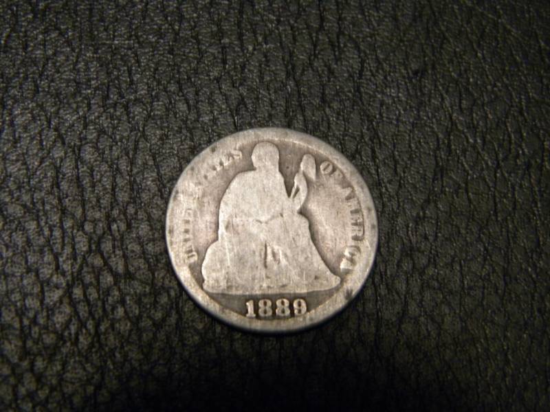 1889 Seated Liberty Silver Dime