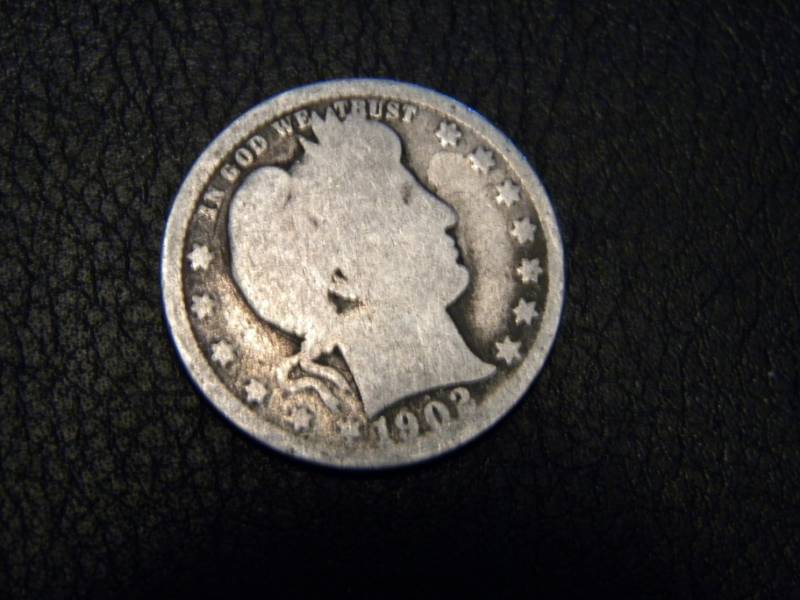1902 Barber Silver Quarter