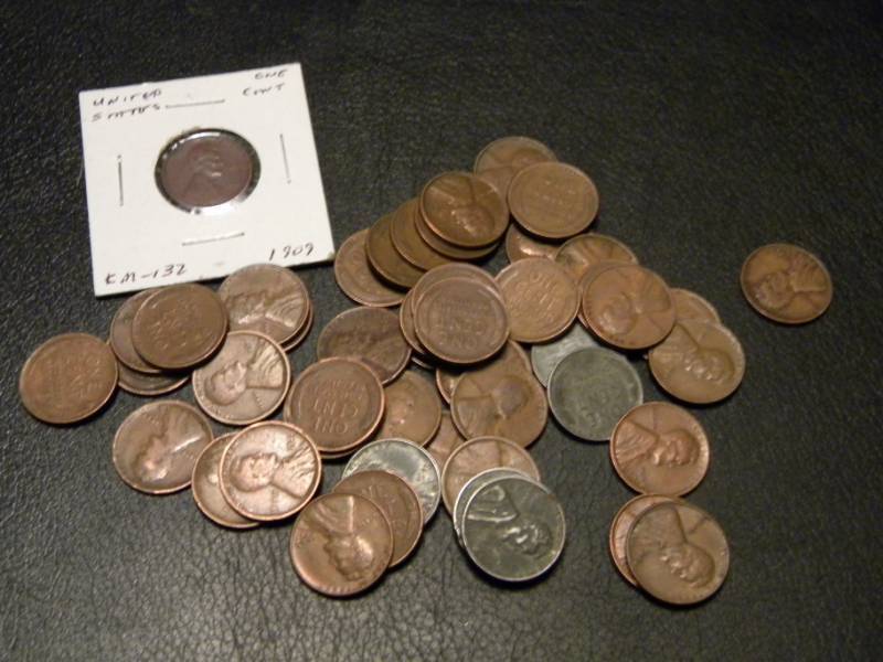 50 Wheat Back Pennies