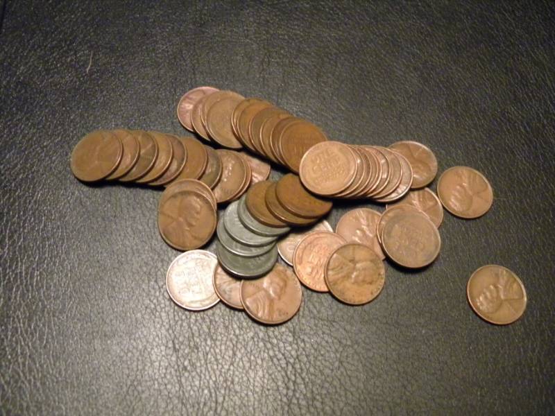 50 Wheat Back Pennies