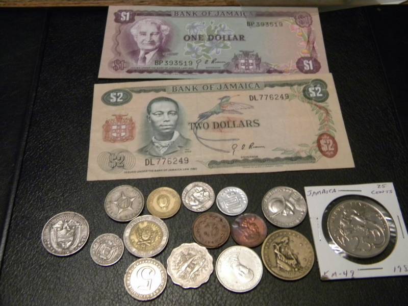 Latin American & Caribbean Coins And Jamaican Currency