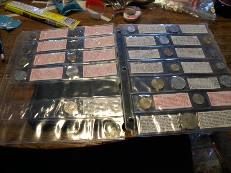2 Sheets (pages) of Coins