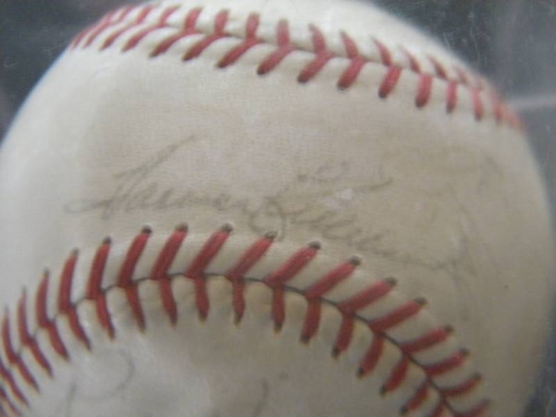 1967 MN. Twins Autographed Baseball with Letter of Authenticity