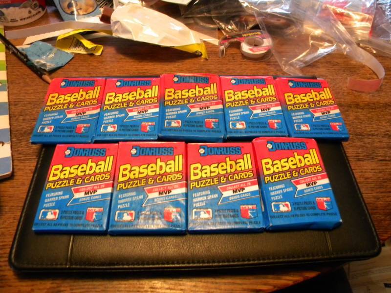 9 Donruss Baseball Card Packs