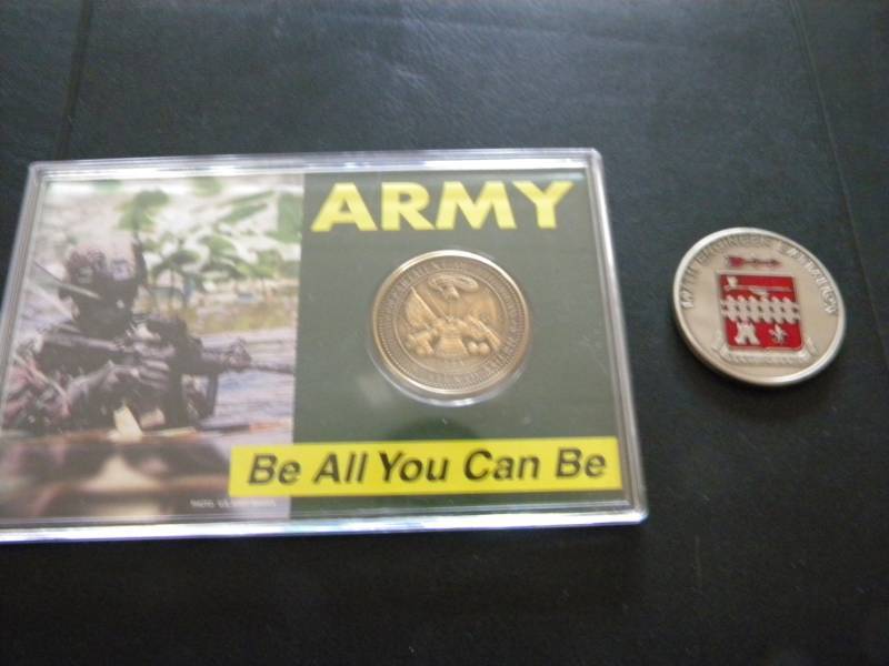 2 Military CoinsTokens