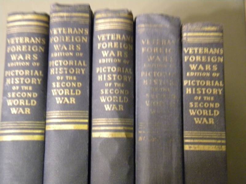 5 Vintage VFW World War 2 Books