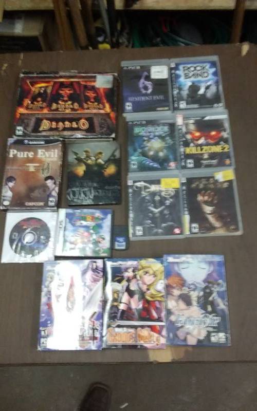 lot 19 image: Assorted Games, PS-3, Game Cube, DS, PC, 3-Anime DVDs