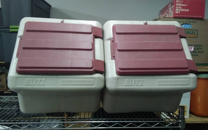 lot 45 image: 2-Blitz Stack & Store Bins