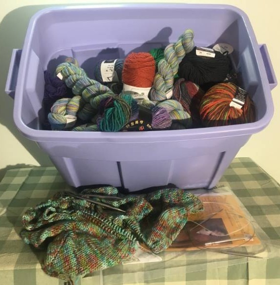 Bin of Yarn