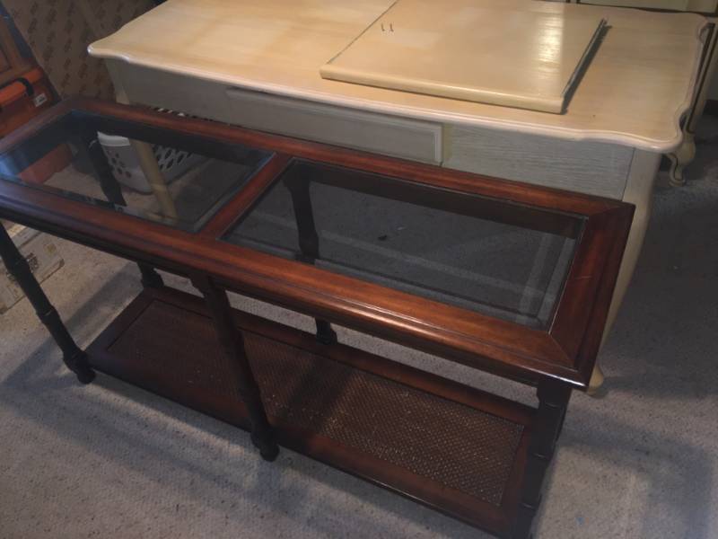 Desk and Behind the Sofa Table