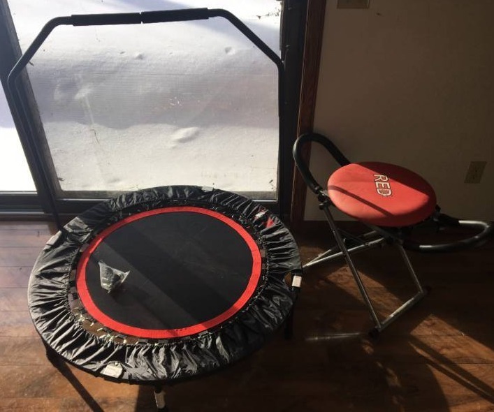 Trampoline and Ab Workout Device
