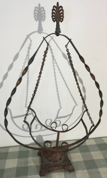 Antique Metal Hanging Plant Stand
