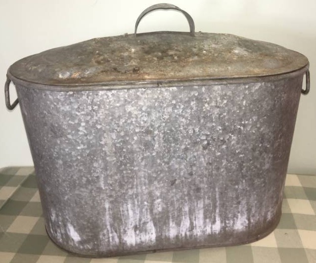 Metal Tub with Lid