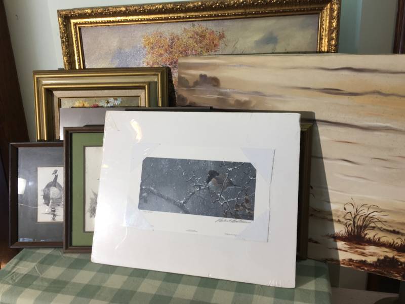 Numbered Print and Assorted Wall Art