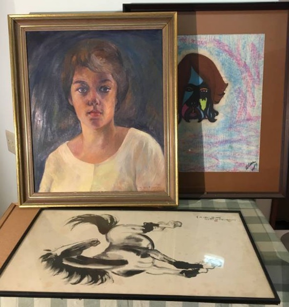 Framed Artwork and Mirror