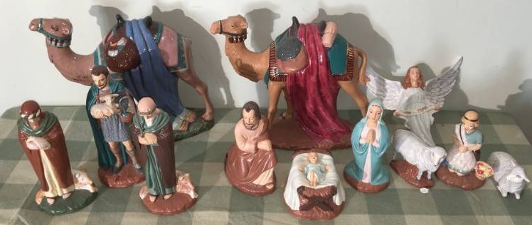 Vintage Nativity Set