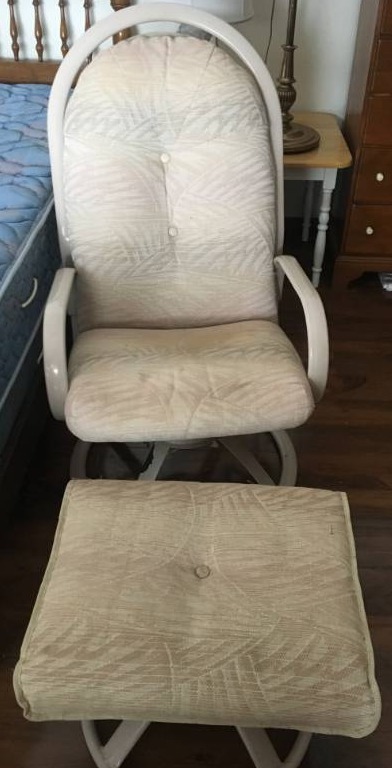 Outdoor Chair and Foot Stool
