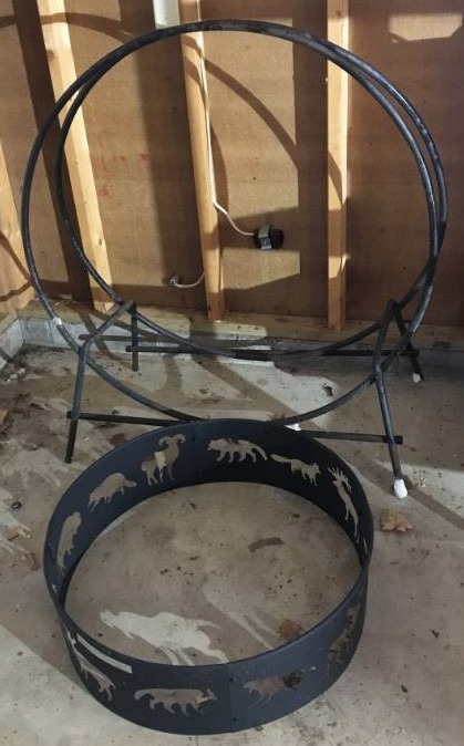 Fire Pit Ring and Firewood Holder