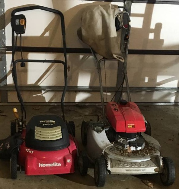 Two Lawnmowers