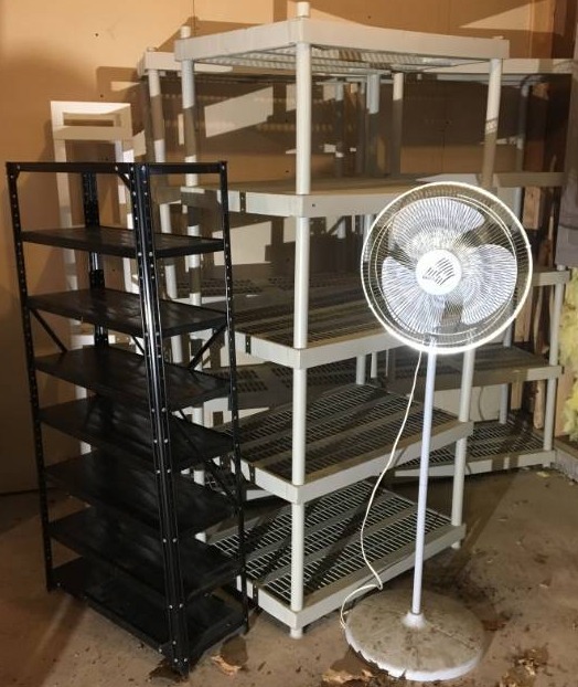 Shelves and Fan