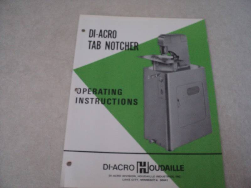 lot 7 image: Vintage Machine Shop Tool Manual D...
