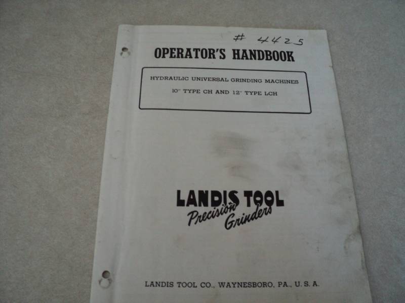lot 11 image: Vintage Machine Shop Tool Manual L...