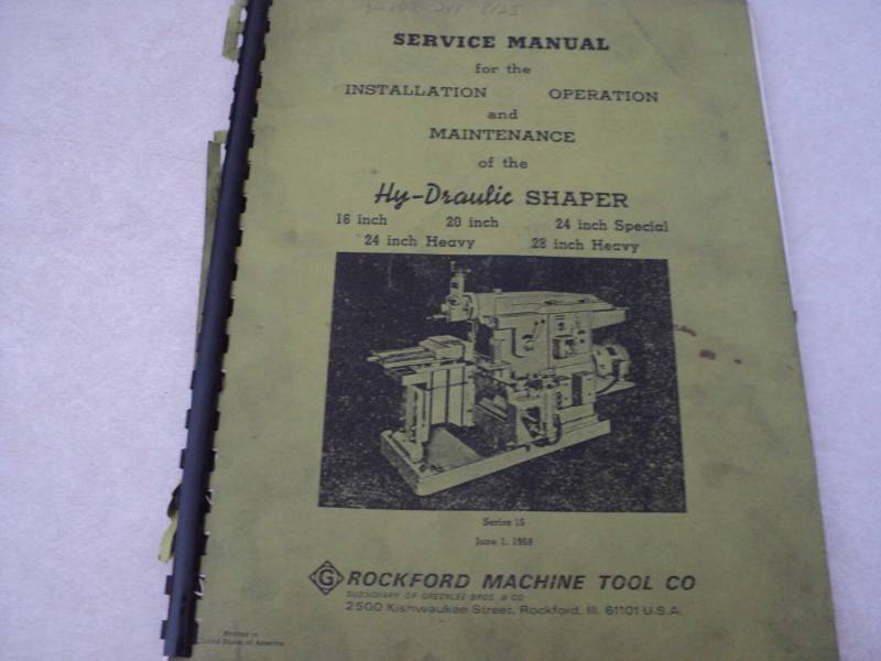 lot 14 image: Vintage Machine Shop Tool Manual R...