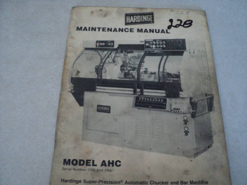lot 20 image: Vintage Machine Shop Tool Manual H...