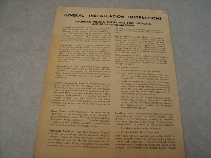 lot 27 image: Vintage Machine Shop Tool Manual C...