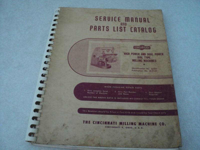 lot 30 image: Vintage Machine Shop Tool Manual C...