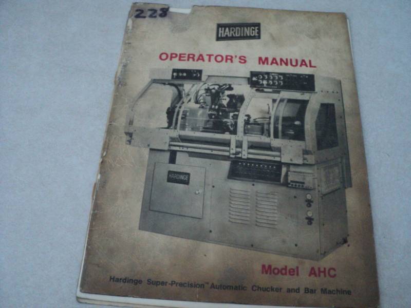 lot 36 image: Vintage Machine Shop Tool Manual H...