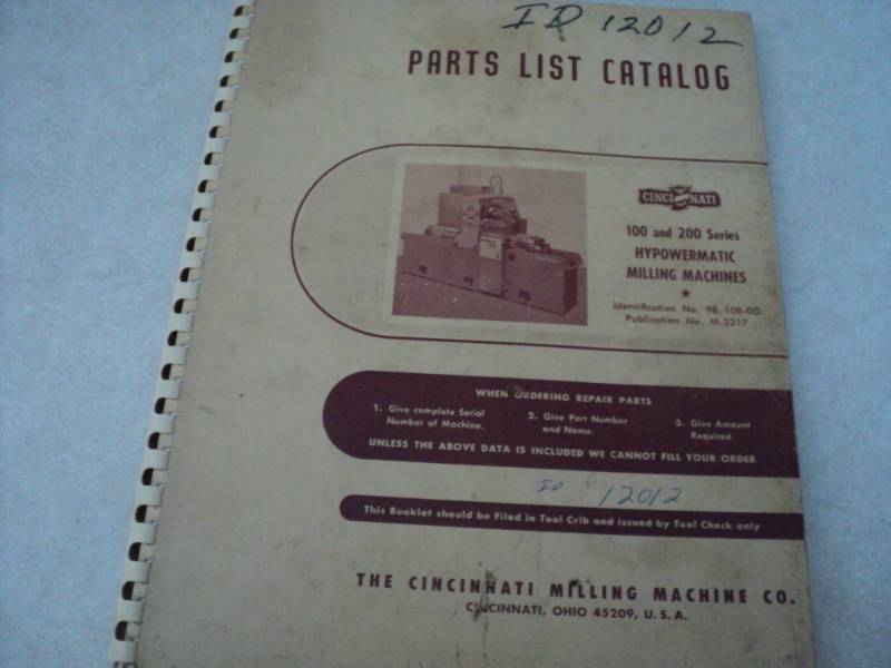 lot 47 image: Vintage Machine Shop Tool Manual C...