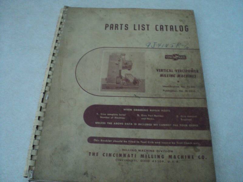 lot 66 image: Vintage Machine Shop Tool Manual C...
