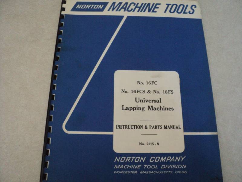 lot 71 image: Vintage Machine Shop Tool Manual N...