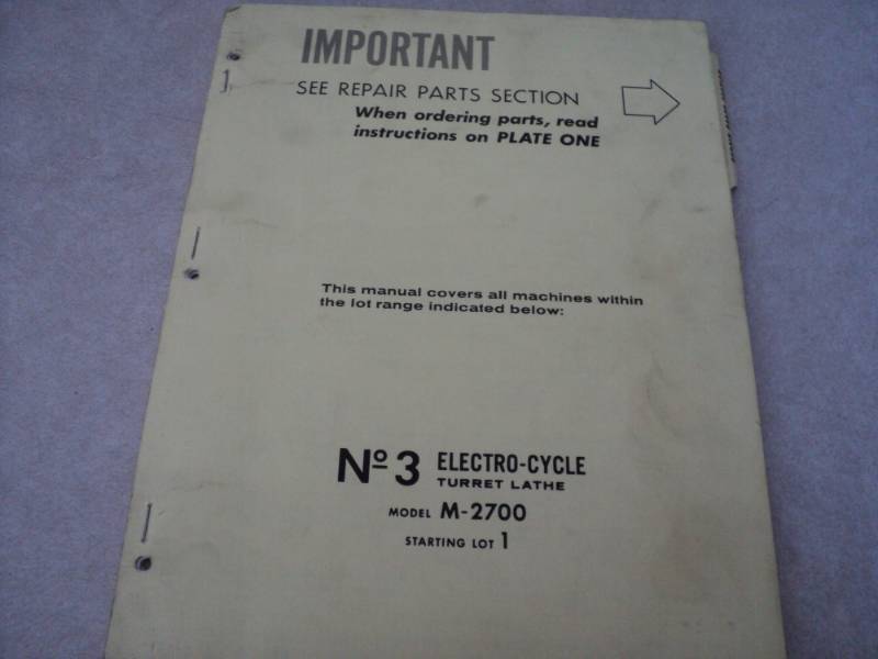 lot 76 image: Vintage Machine Shop Tool Manual E...