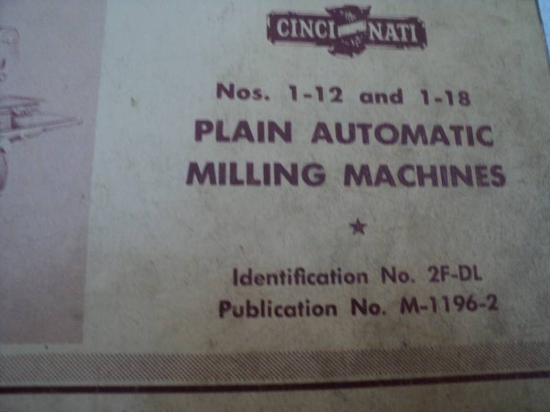 lot 83 image: Vintage Machine Shop Tool Manual C...