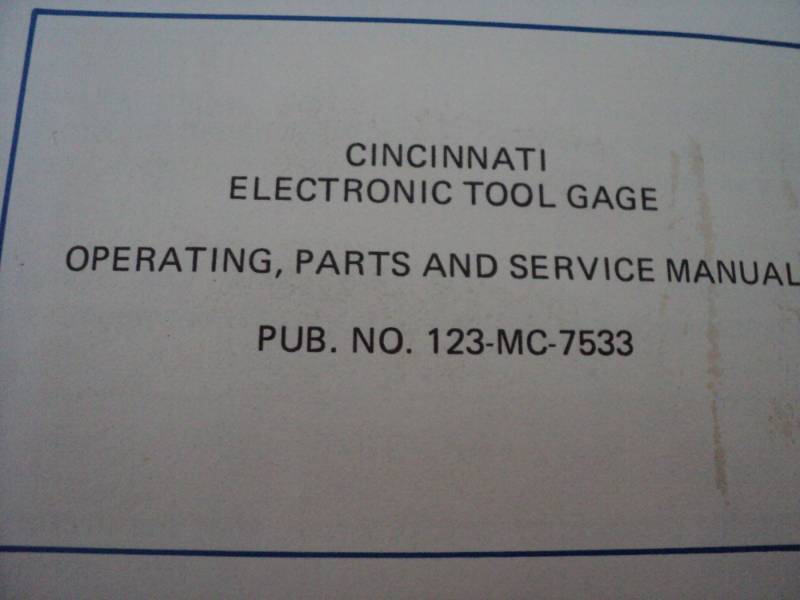 lot 100 image: Vintage Machine Shop Tool Manual C...