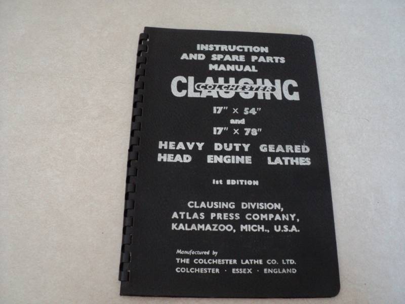 lot 101 image: Vintage Machine Shop Tool Manual C...