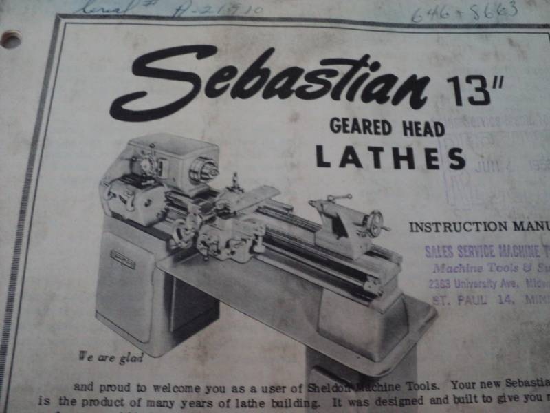 lot 155 image: Vintage Machine Shop Tool Manual S...