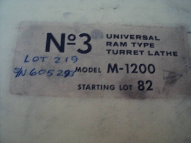 lot 157 image: Vintage Machine Shop Tool Manual W...
