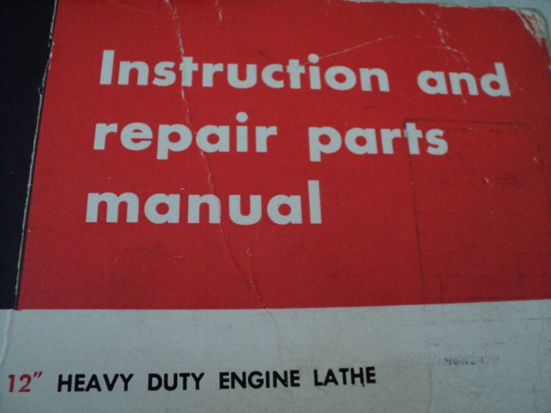 lot 192 image: Vintage Machine Shop Tool Manual L...