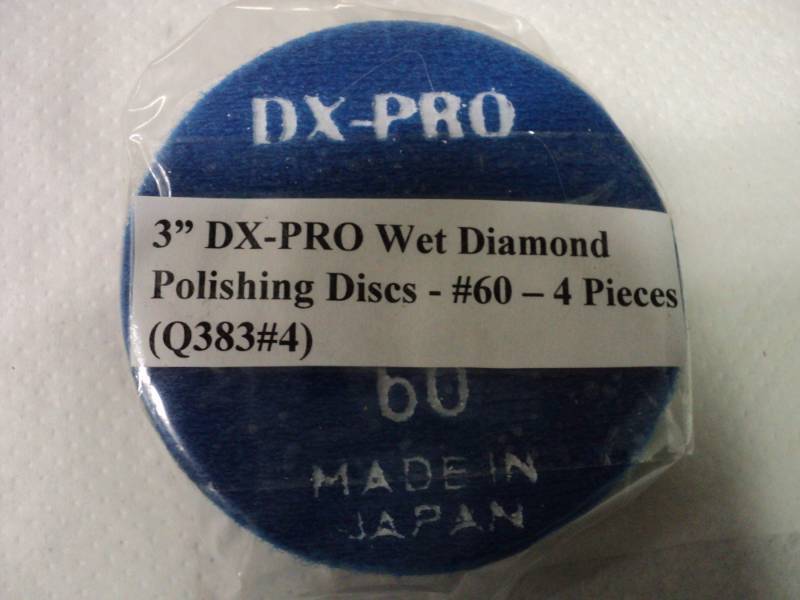 lot 255 image: 3 DX-PRO Wet Diamond Polishing Dis...
