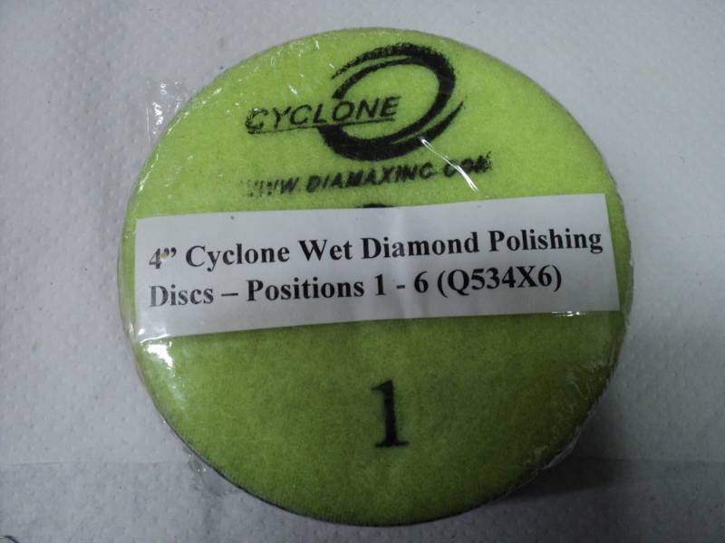 lot 264 image: 4 Cyclone Wet Diamond Polishing Di...