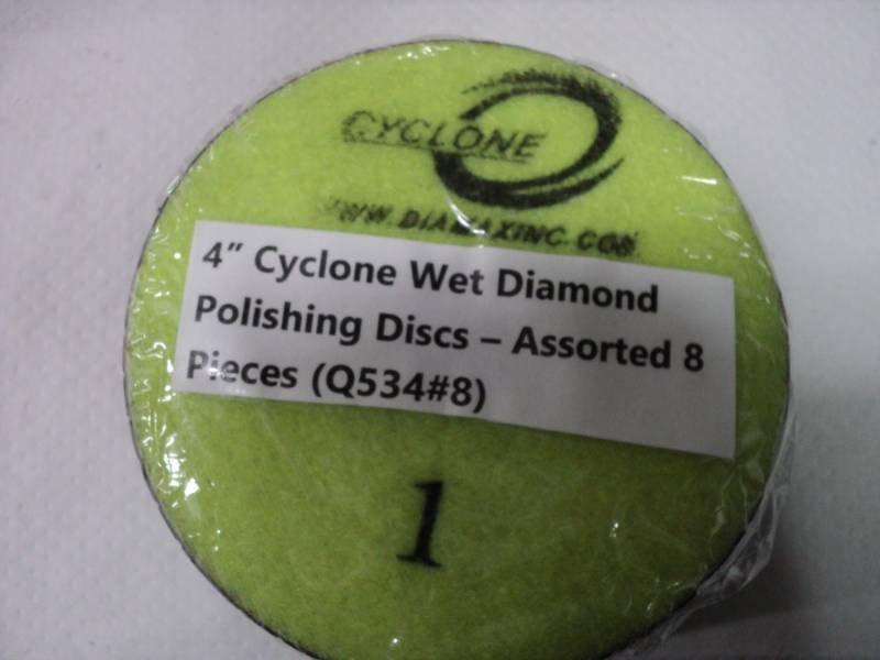 lot 265 image: 4 Cyclone Wet Diamond Polishing Di...