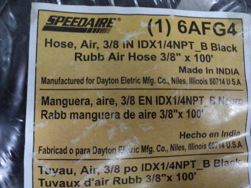 lot 282 image: Speedaire 38 Pheumatic Hose - 100...