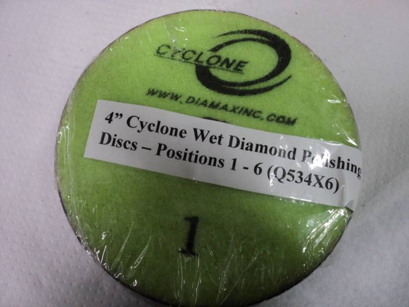 lot 299 image: 4 Cyclone Wet Diamond Polishing Di...