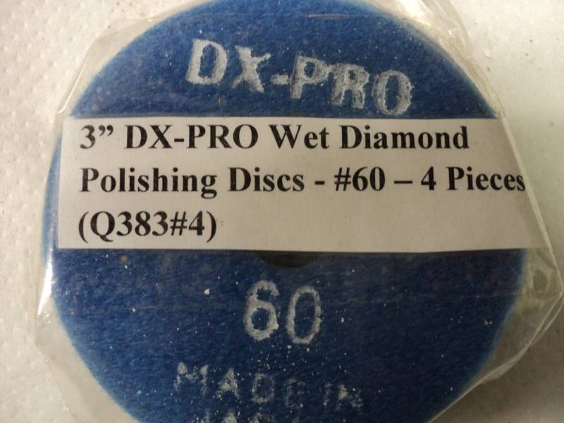 lot 321 image: 3 Dx-Pro Wet Diamond Polishing Dis...