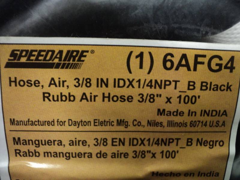 lot 342 image: Speedaire 38 Pheumatic Hose - 100...
