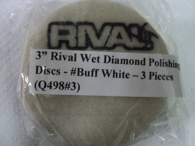 lot 375 image: 3 Rival Wet Diamond Polishing Disc...